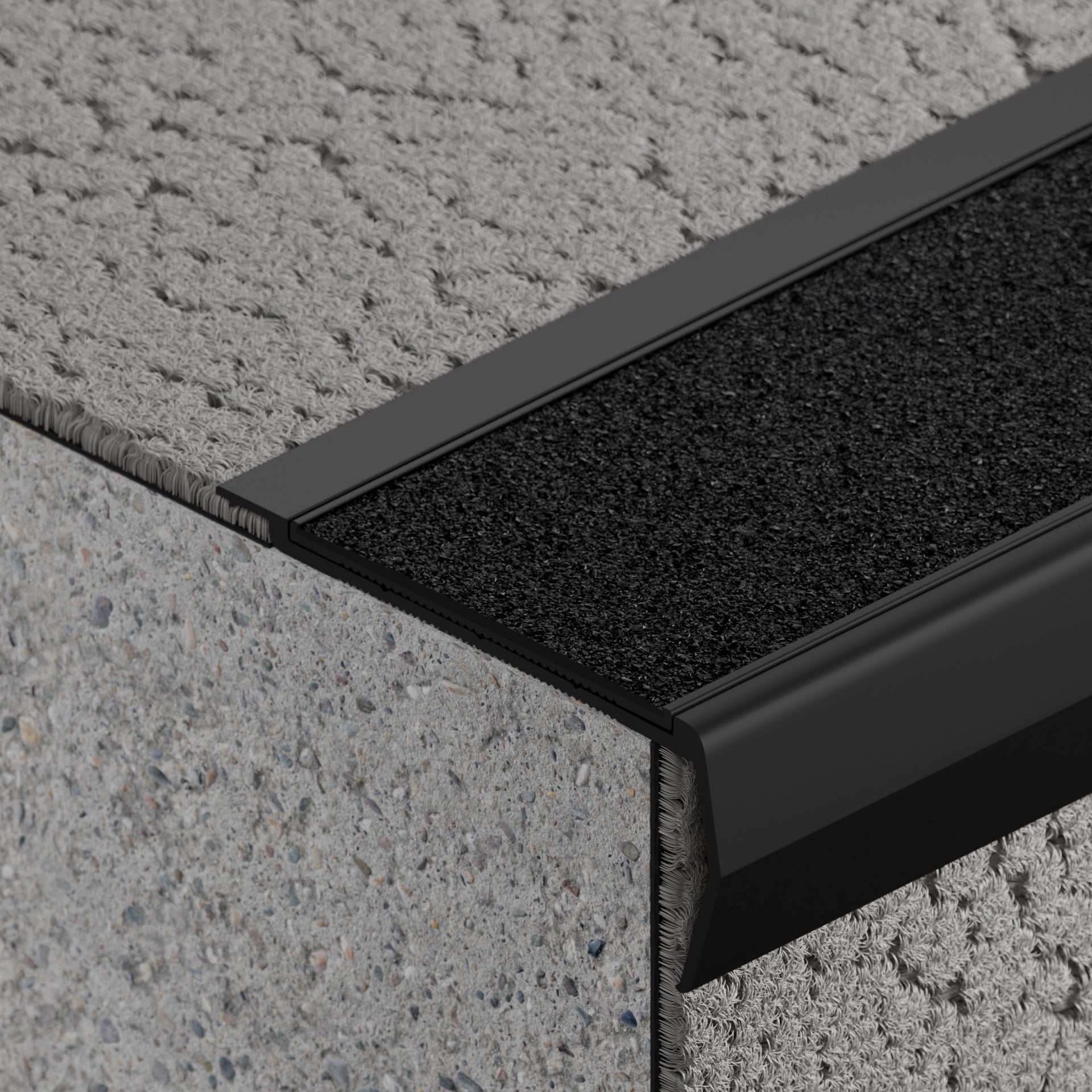 VisioEdge 307 - Recessed Aluminium with Carb Insert