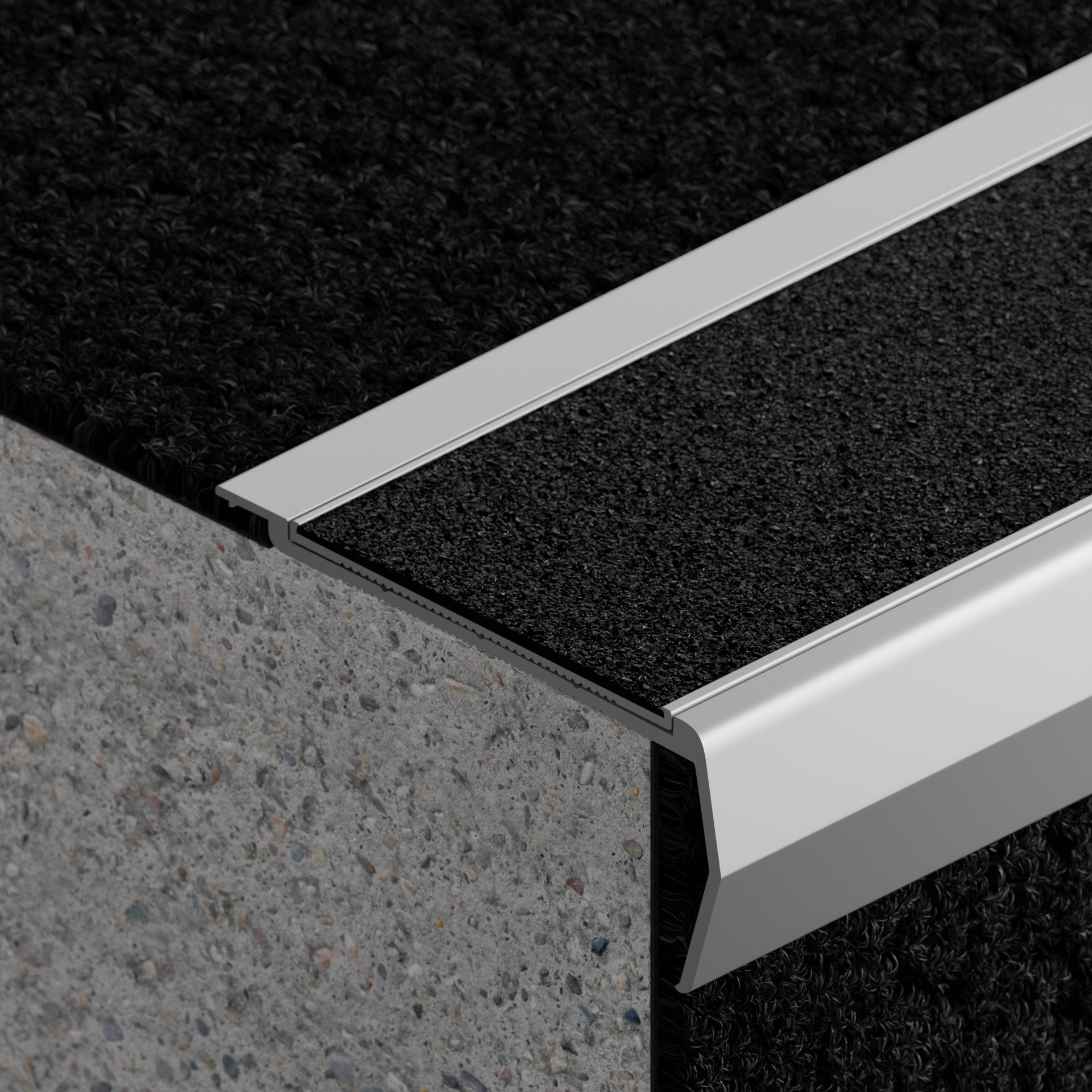 VisioEdge 307 - Recessed Aluminium with Carb Insert