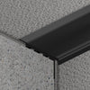 VisioEdge 410 - Standard Carpet Aluminium with Aluminium Insert