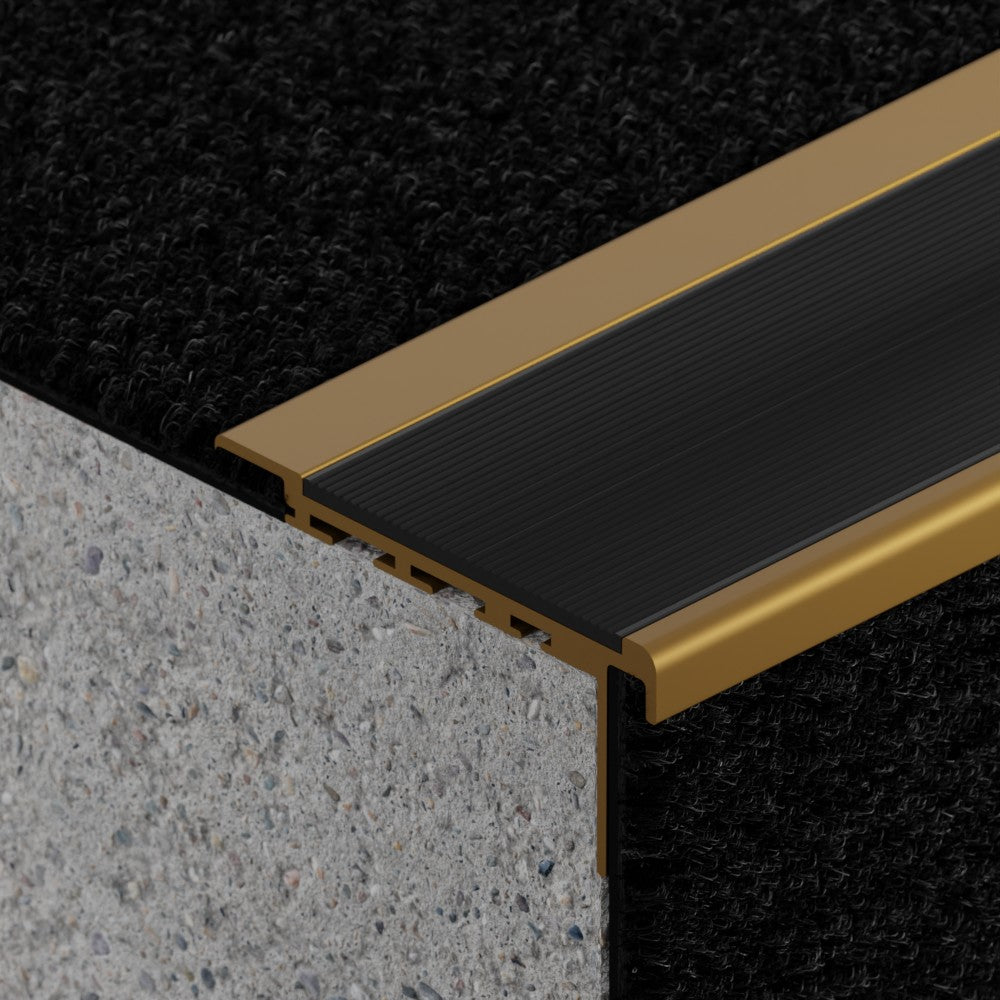 VisioEdge 410 - Standard Carpet Aluminium with Aluminium Insert