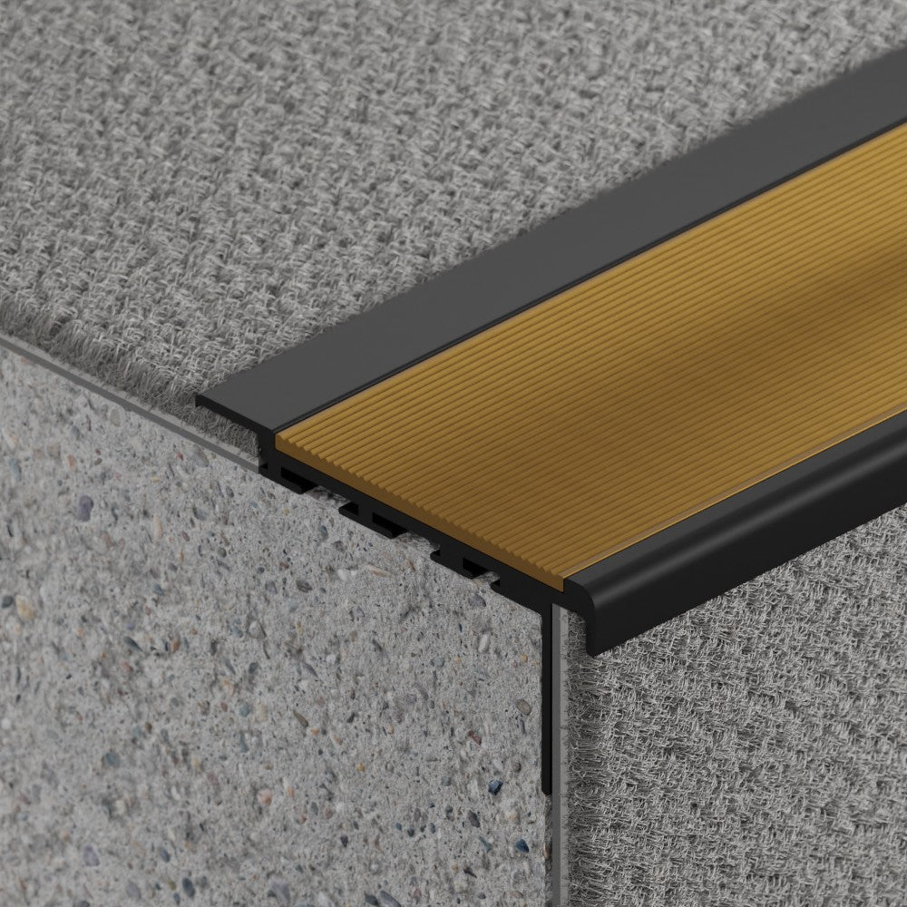 VisioEdge 410 - Standard Carpet Aluminium with Aluminium Insert