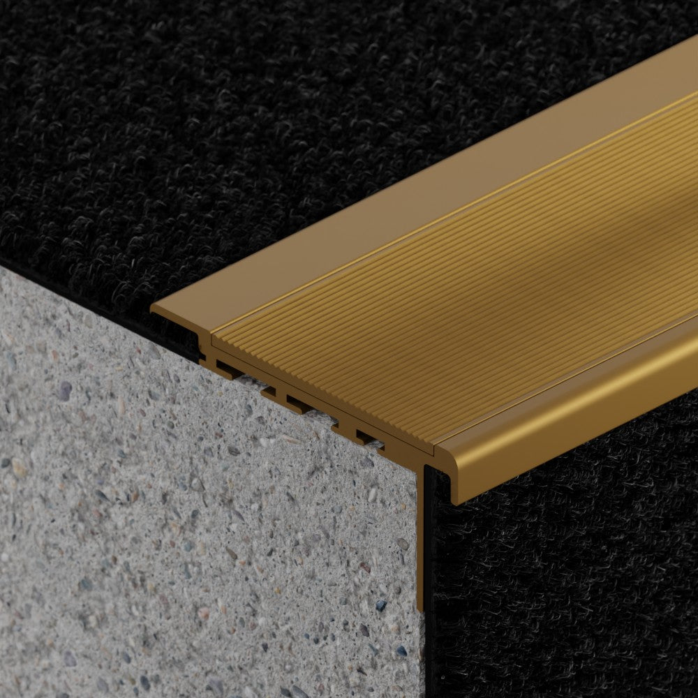 VisioEdge 410 - Standard Carpet Aluminium with Aluminium Insert