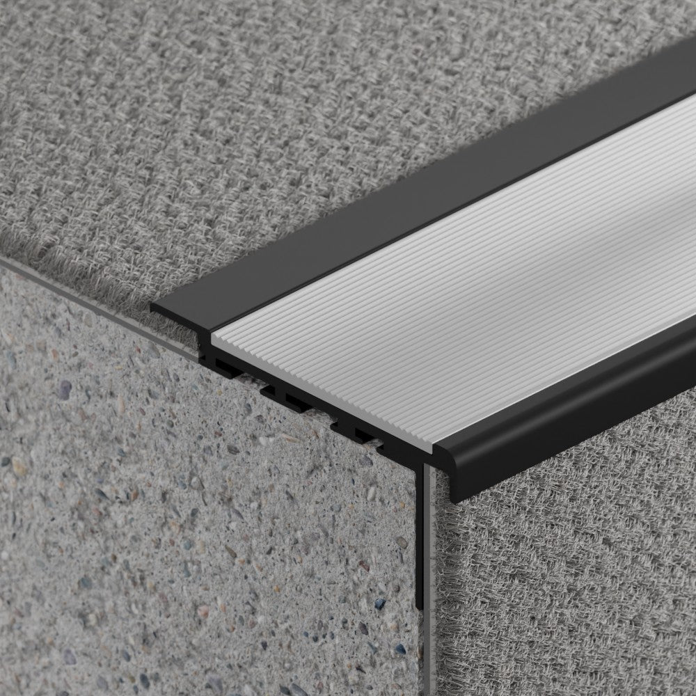 VisioEdge 410 - Standard Carpet Aluminium with Aluminium Insert