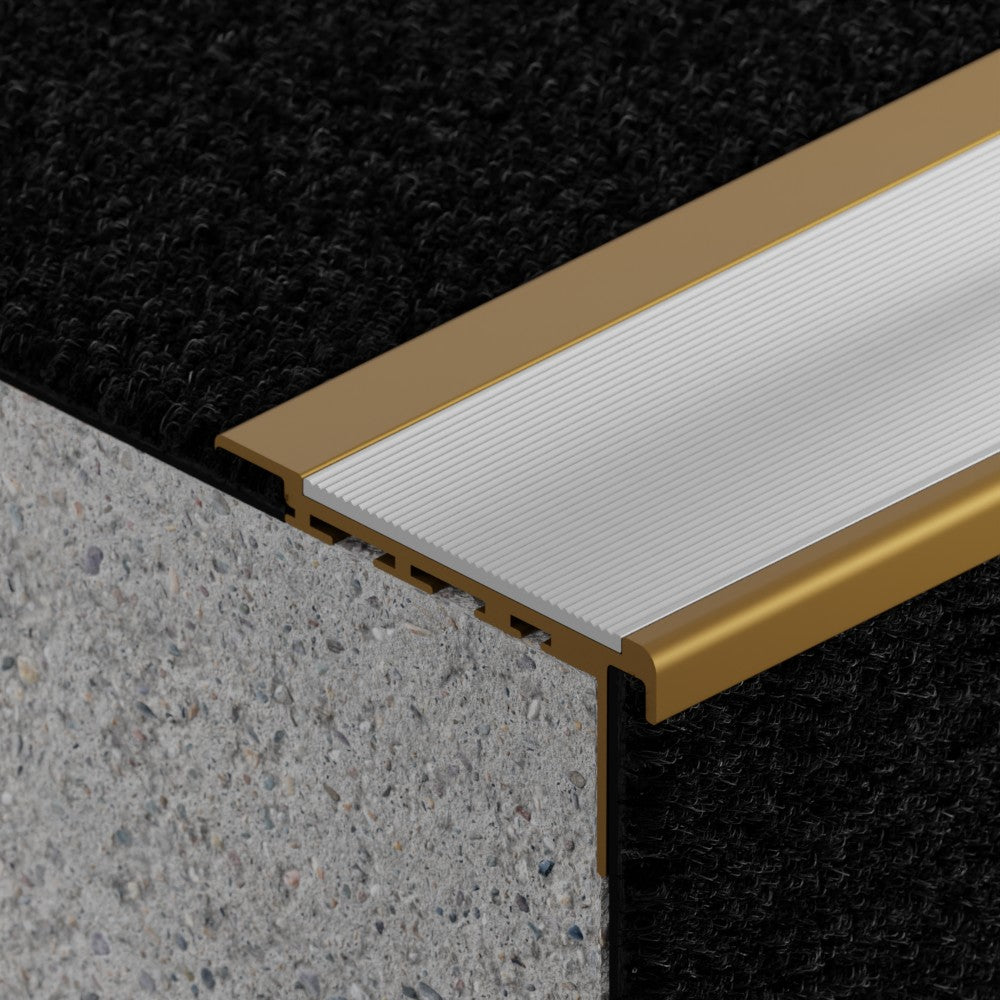 VisioEdge 410 - Standard Carpet Aluminium with Aluminium Insert