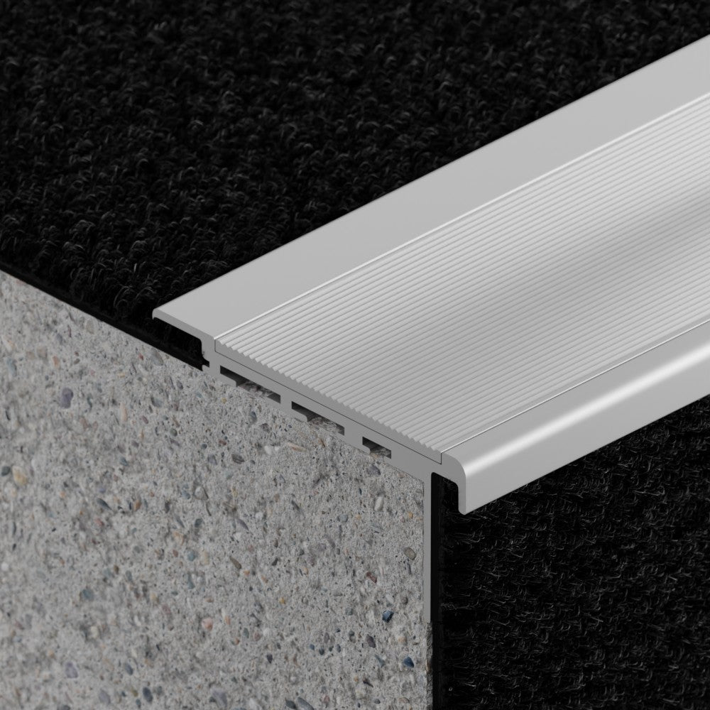 VisioEdge 410 - Standard Carpet Aluminium with Aluminium Insert