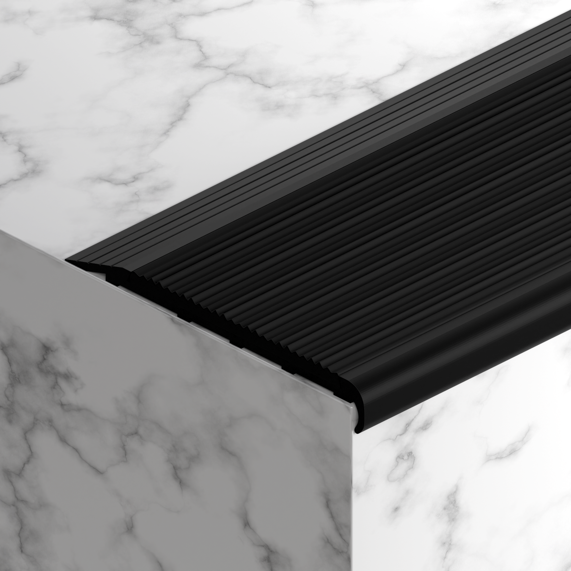 VisioEdge - Black Anodised with Rubber Insert - 10mm X 75mm